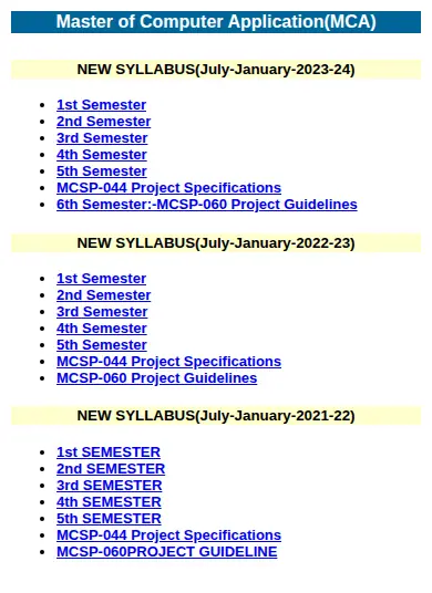 IGNOU official portal: Untitled Document on a phone